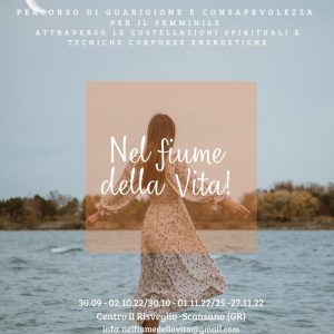Nel fiume della vita torna a settembre paola cazzaro le vie dell'essenza