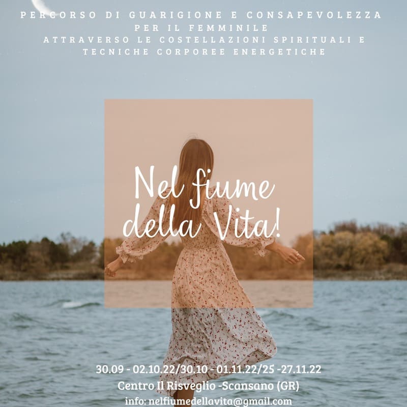 Nel fiume della vita torna a settembre paola cazzaro le vie dell'essenza